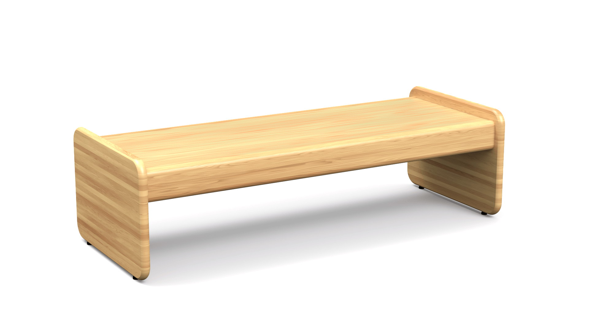 Endurance All Wood 3Seat Bench Blockhouse Contract Furniture
